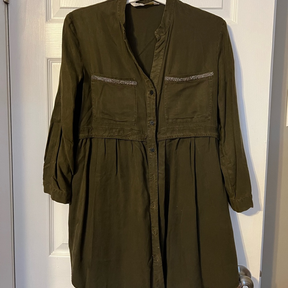 ZARA Military Green Dress